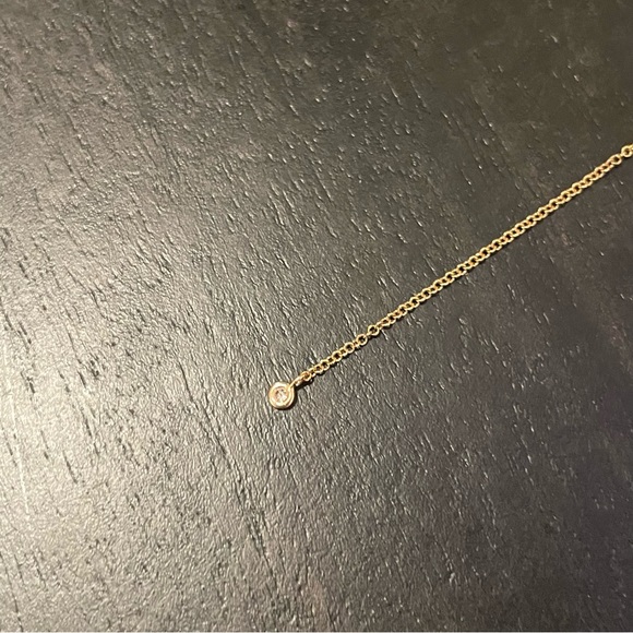 ⭐️14K Rose Gold⭐️Diamond Lariat Necklace - Picture 11 of 12